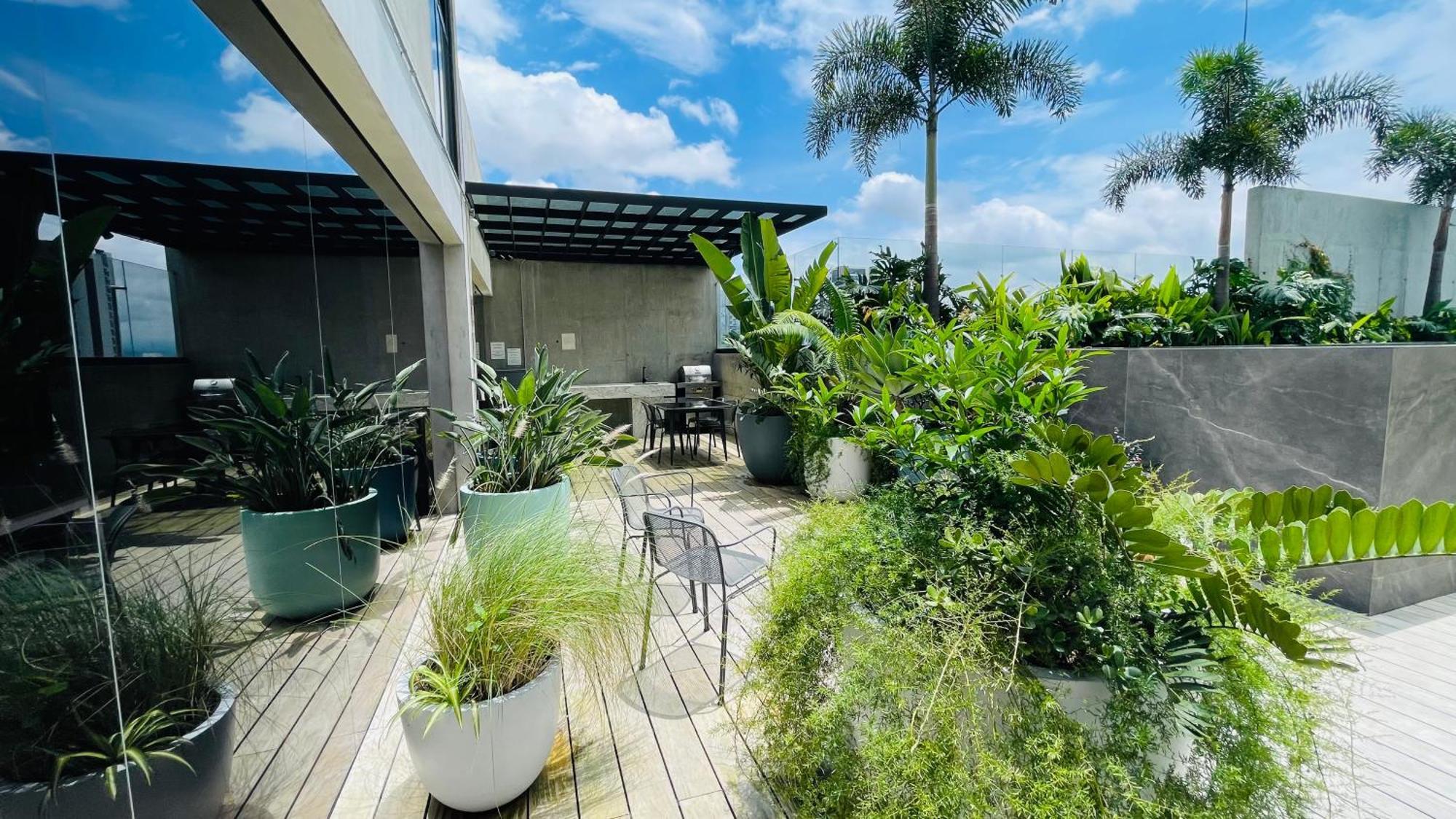 Cozy Apartment With Terrace, Sj Cosmopolitan Tower #402 San José Exteriör bild